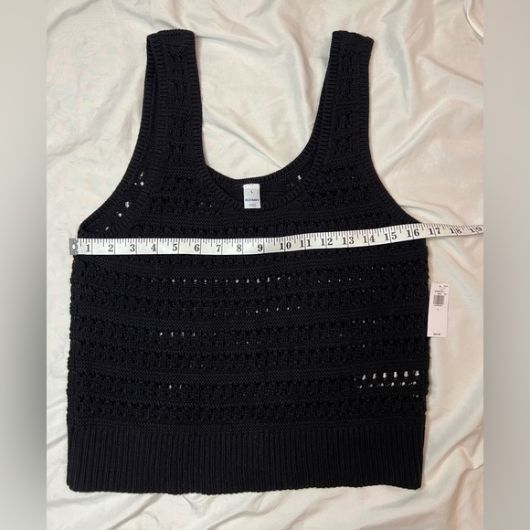 NWT Old Navy Black Crochet Tank Top - Picture 3 of 6